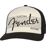 Fender Electric Guitars Hat Black/Cream baseball sapka