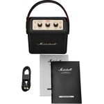 Marshall Stockwell III Black and Brass hordozható Bluetooth hangszóró