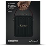 Marshall Stockwell III Black and Brass hordozható Bluetooth hangszóró