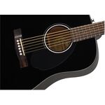 Fender CD-60S Dreadnought Black akusztikus gitár