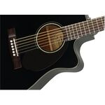 Fender CC-60SCE Concert Black elektro-akusztikus gitár