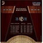 D'Addario NB1252BT Nickel Bronze 12-52 akusztikus gitárhúr