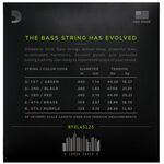 D'Addario NYXL45125 5-húros basszus gitárhúr