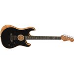 Fender American Acoustasonic Stratocaster EB Black elektro-akusztikus gitár