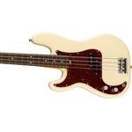 Fender American Professional II Precision Bass RW Olympic White balkezes elektromos basszusgitár
