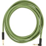 Fender Festival Hemp 5,5 m Green pipás gitárkábel