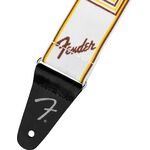 Fender Weighless Monogram White/Brown/Yellow gitárheveder