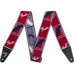 Fender Weighless Monogram Red/White/Blue gitárheveder