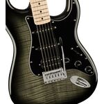 Squier Affinity Stratocaster FMT HSS MN Black Burst elektromos gitár