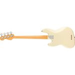 Fender American Professional II Jazz Bass RW Olympic White fretless elektromos basszusgitár