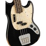 Fender JMJ Road Worn Mustang Bass Black elektromos basszusgitár
