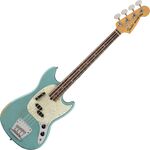 Fender JMJ Road Worn Mustang Bass RW Faded Daphne Blue elektromos basszusgitár