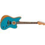 Fender American Acoustasonic Jazzmaster EB Ocean Turquoise elektro-akusztikus gitár