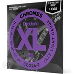 D'Addario ECG24-7 Chromes Flat Wound 11-65 elektromos gitárhúr