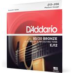 D'Addario EJ12 80/20 Bronze 13-56 akusztikus gitárhúr