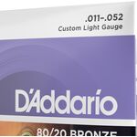 D'Addario EJ13 80/20 Bronze 11-52 akusztikus gitárhúr