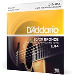 D'Addario EJ14 80/20 Bronze 12-56 akusztikus gitárhúr