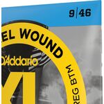 D'Addario EXL125 Nickel Wound 9-46 elektromos gitárhúr
