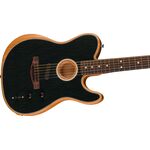 Fender Acoustasonic Player Telecaster RW Brushed Black elektro-akusztikus gitár