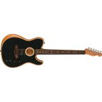 Fender Acoustasonic Player Telecaster RW Brushed Black elektro-akusztikus gitár