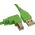 UDG Ultimate Audio Cable A-B Angled zöld 3 m USB kábel