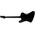 ESP LTD Phoenix Black Metal Black Satin elektromos gitár