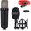 RODE NT1 5th Generation nagymembrános XLR/USB kondenzátormikrofon csomag - fekete
