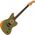 Fender Acoustasonic Player Jazzmaster RW Antique Olive elektro-akusztikus gitár