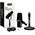 Shure MOTIV MV7+ Black XLR/USB dinamikus podcast mikrofon + asztali mikrofonállvány