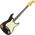 Fender Custom Shop 1960 Stratocaster Heavy Relic RW Aged Black over 3-Color Sunburst elektromos gitár