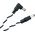 Ibanez DCT08-BWH 20 cm fekete/fehér csavart effektpedál tápkábel