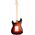 Arrow Tonecaster ST 111 Tobacco Burst Rosewood/White elektromos gitár