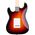 Arrow Tonecaster ST 111 Tobacco Burst Rosewood/White elektromos gitár