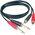 KLOTZ AT-CJ0100​ 1 m JACK-RCA dupla kábel