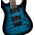 Jackson JS Series Dinky JS20 DKQ 2PT Transparent Blue Burst elektromos gitár
