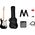 Squier Sonic Stratocaster Pack MN Black elektromos gitárszett