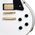 Epiphone IGC Les Paul Custom Alpine White elektromos gitár