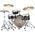 Yamaha Stage Custom Hip Raven Black akusztikus dobszett