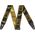 Fender Weighless Monogram Black/Yellow/Brown gitárheveder