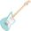 Squier Mini Jazzmaster HH MN Daphne Blue elektromos gitár