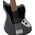 Squier Affinity Jaguar Bass H LRL Charcoal Frost Metallic elektromos basszusgitár