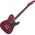 Fender Jim Adkins JA-90 Telecaster Thinline LRL Crimson Red Transparent elektromos gitár