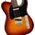 Fender Jason Isbell Custom Telecaster RW 3-color Chocolate Burst elektromos gitár