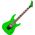 Jackson X Series Dinky DK3XR HSS Neon Green elektromos gitár