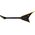 Jackson X Series Rhoads RRX24 Black with Yellow Bevels elektromos gitár