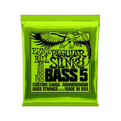 Ernie Ball 2836 Nickel Wound Regular Slinky Bass 5 String 45-130 basszus gitárhúr