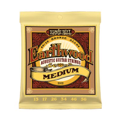 Ernie Ball 2002 Earthwood Bronze Medium 13-56 akusztikus gitárhúr