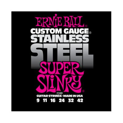 Ernie Ball 2248 Stainless Steel Super Slinky 9-42 elektromos gitárhúr