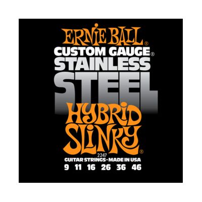 Ernie Ball 2247 Stainless Steel Hybrid Slinky 9-46 elektromos gitárhúr