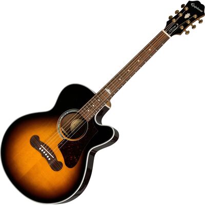 Epiphone J-200 EC Studio Parlor Vintage Sunburst elektro-akusztikus gitár